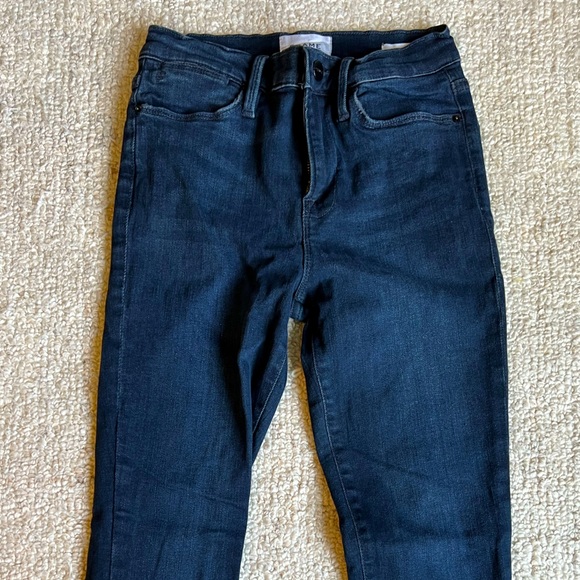 FRAME Skinny Jeans | Frame High-Wasted Jeans, Sz. 26 | Raw Hem - Picture 2 of 3